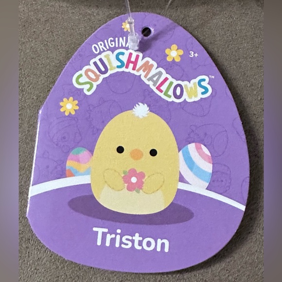 Kellytoy Triston the Chick Squishmallow Clip-on Backpack Clip Stuffed Plush Toy - Picture 12 of 15